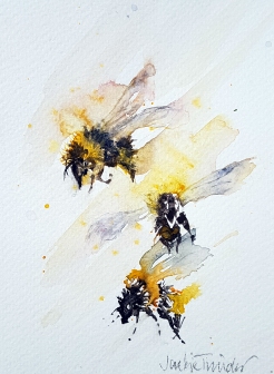 Three Flying Bees